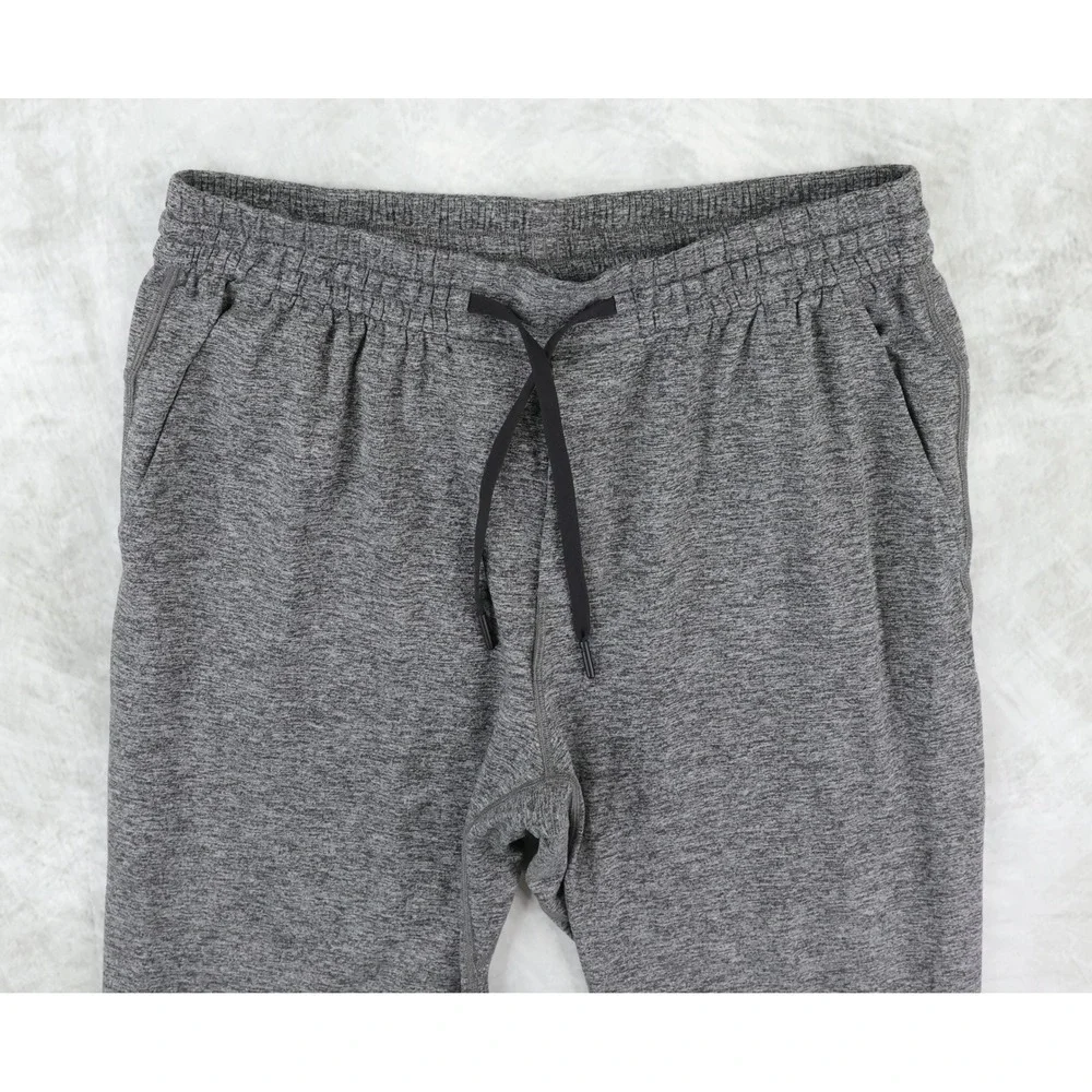 Lululemon Soft Jersey Jogger Mens Large Gray Heathered Slim Tapered M5BBYS NWOT